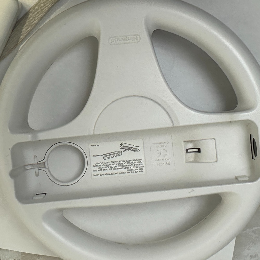 Nintendo Wii Wheel Steering Wheel + Wii Remote Controller White and Blue - Picture 7 of 14